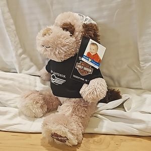 Harley Davidson Plush Puppy Dog "kickstand jr"  2008 with tags